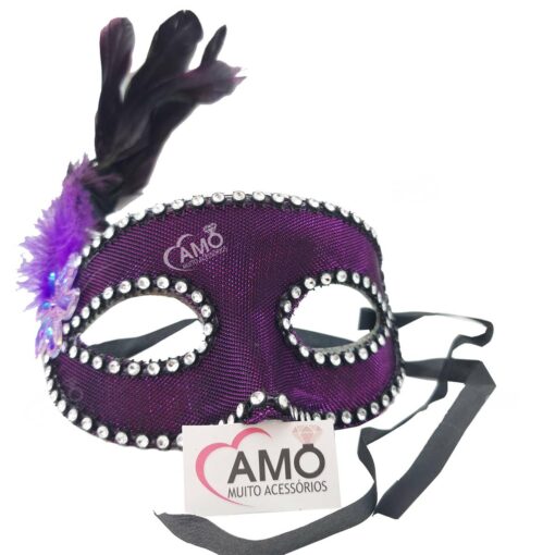 Mascara De Carnaval Modelo Veneziana Luxo - Imagem 9