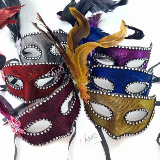 Mascara De Carnaval Modelo Veneziana Luxo