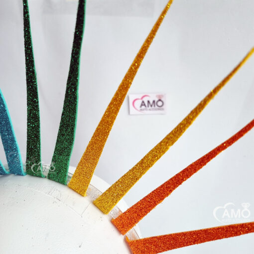 Tiara EVA Raios Arco-Íris Carnaval Colorida Brilho - Imagem 4